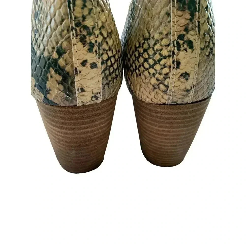 Lucky Brand Womens Junai Heels Leia Snake Print Natural MultiColor Size 7.5 US - Picture 6 of 9